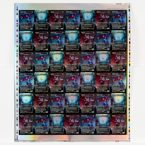 Mtg uncut sheet optimus - uncut, sheet: